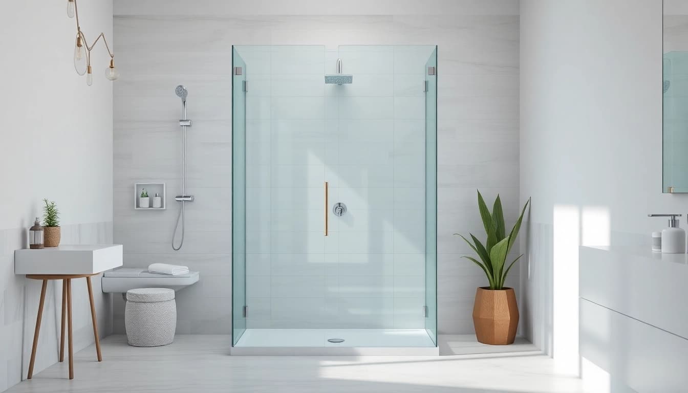 Erleben Sie die moderne duschkabine 90x90 mit elegantem Design und stilvollen Akzenten.