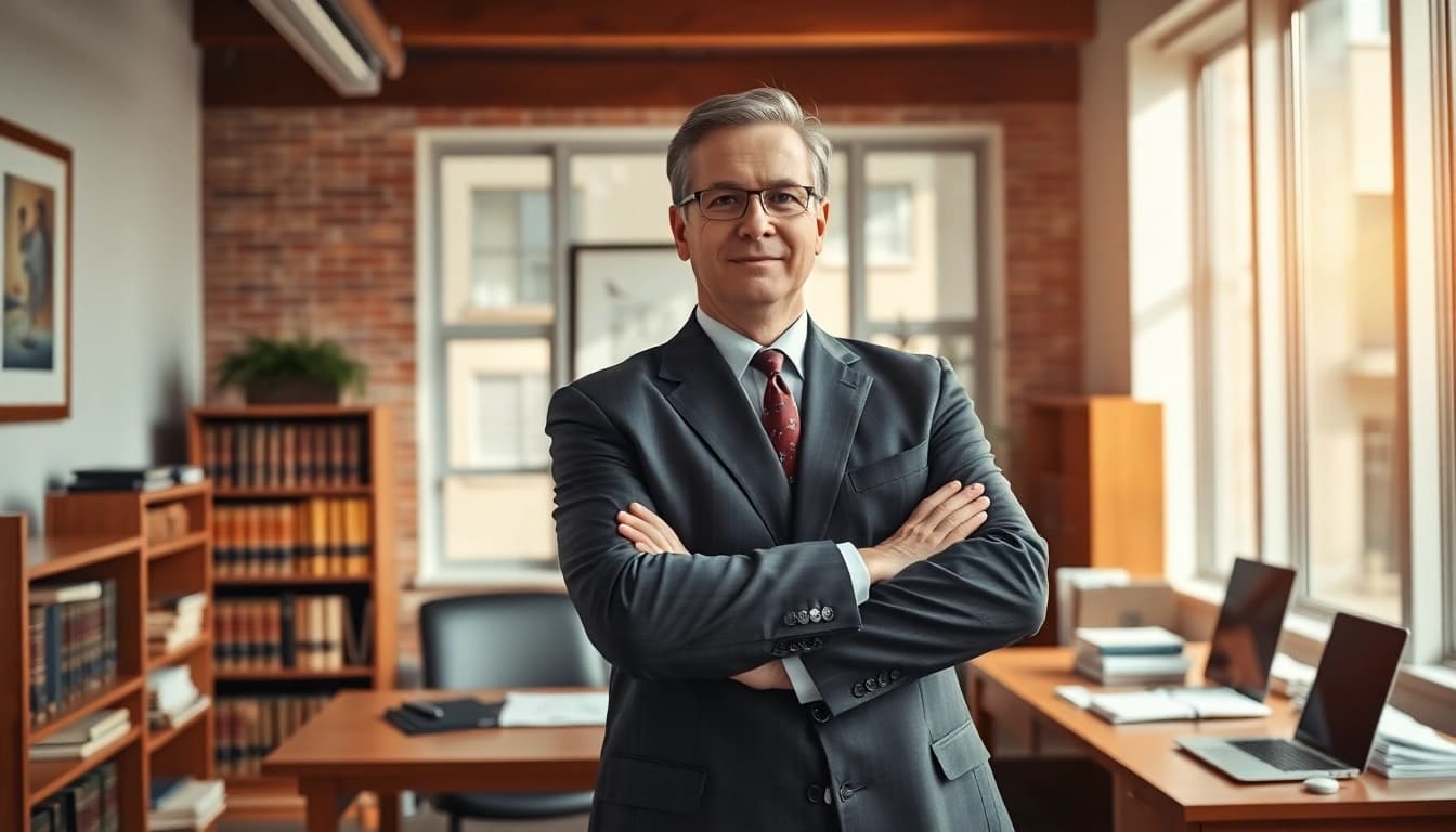 Consulting with an Asheville DWI defense lawyer in a professional office.