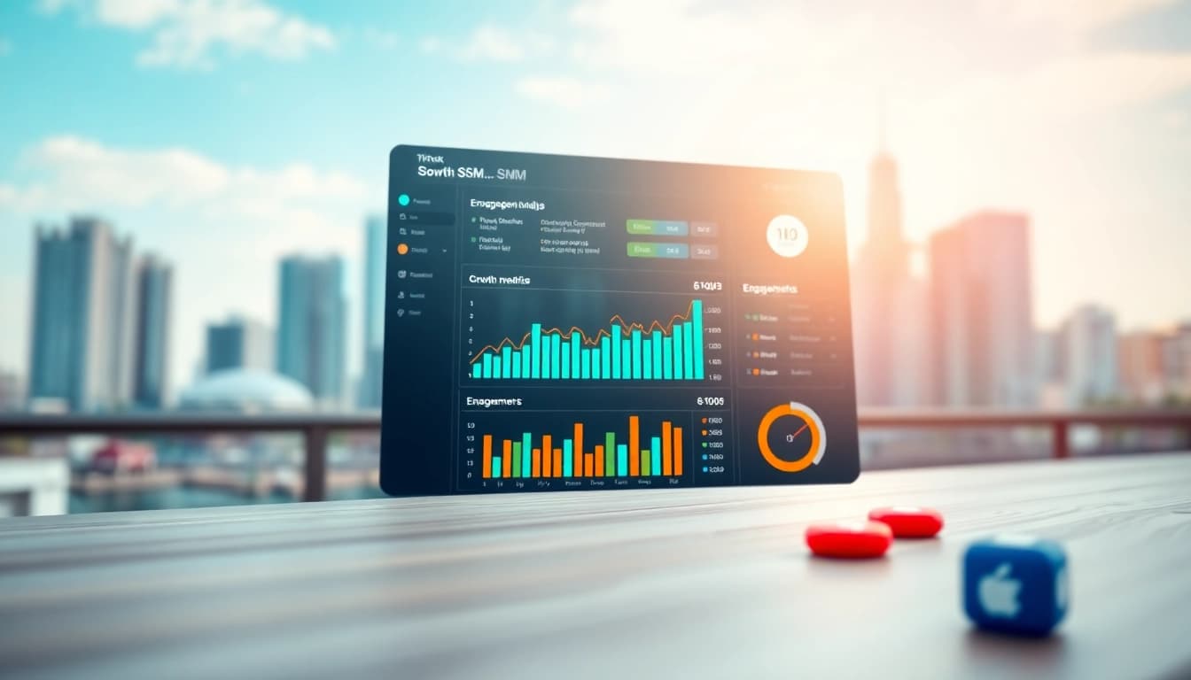 Visual representation of a TikTok SMM panel interface showcasing engagement metrics.
