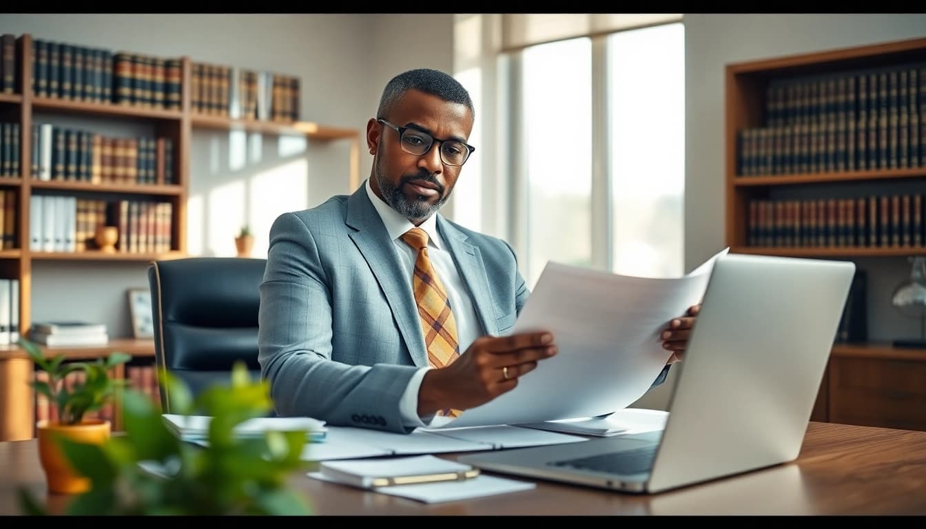 Consultation with a Manassas Personal Injury Lawyer in a professional office environment.