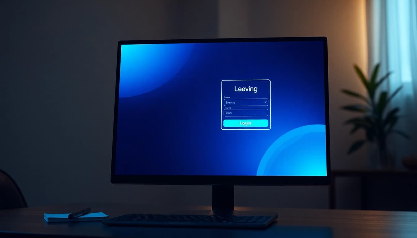 Akses kasinojitu login melalui layar komputer modern dengan desain menarik.