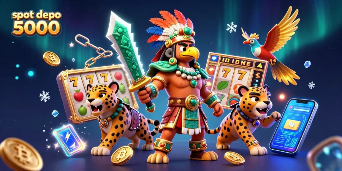 Experience thrilling wins with slot depo 5000 jackpot symbols and vibrant gaming elements.