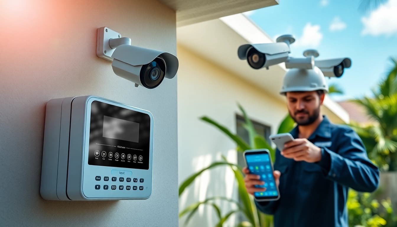 Sistemas de alarma avanzados para la seguridad residencial en Guanacaste, destacando la tecnología de alarmas de seguridad.