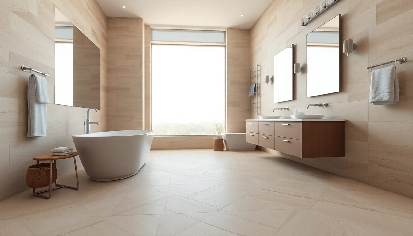 Transform your space with a stunning bathroom remodel near me featuring modern fixtures and elegant design.