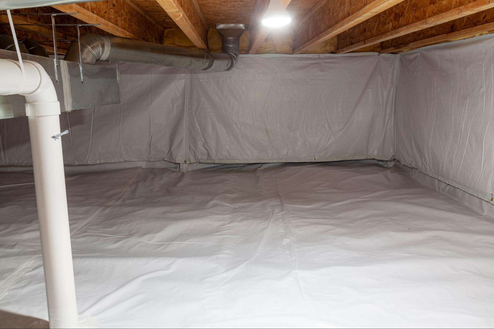 Vapor Barrier Installation to Stop Mold and Mildew