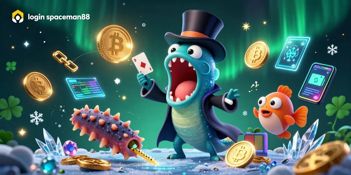 Engage in thrilling online action with login spaceman88 as deep-sea creatures perform magic tricks and showcase lively crypto elements.