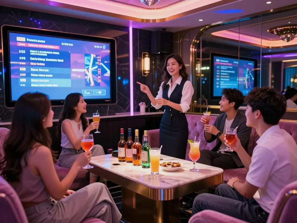Experience vibrant nightlife at https://www.gangnamtune.com with friends in a luxurious Gangnam karaoke venue.