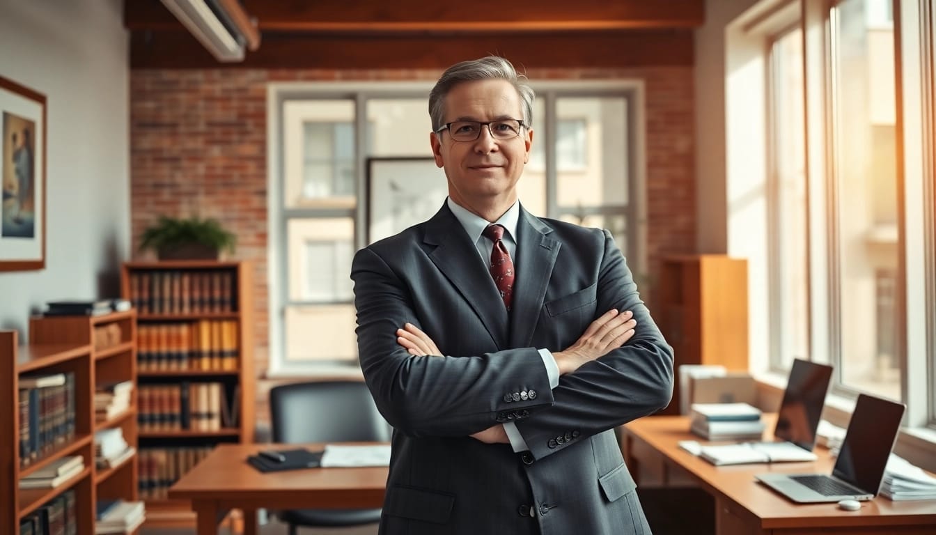 Consulting with an Asheville DWI defense lawyer in a professional office.