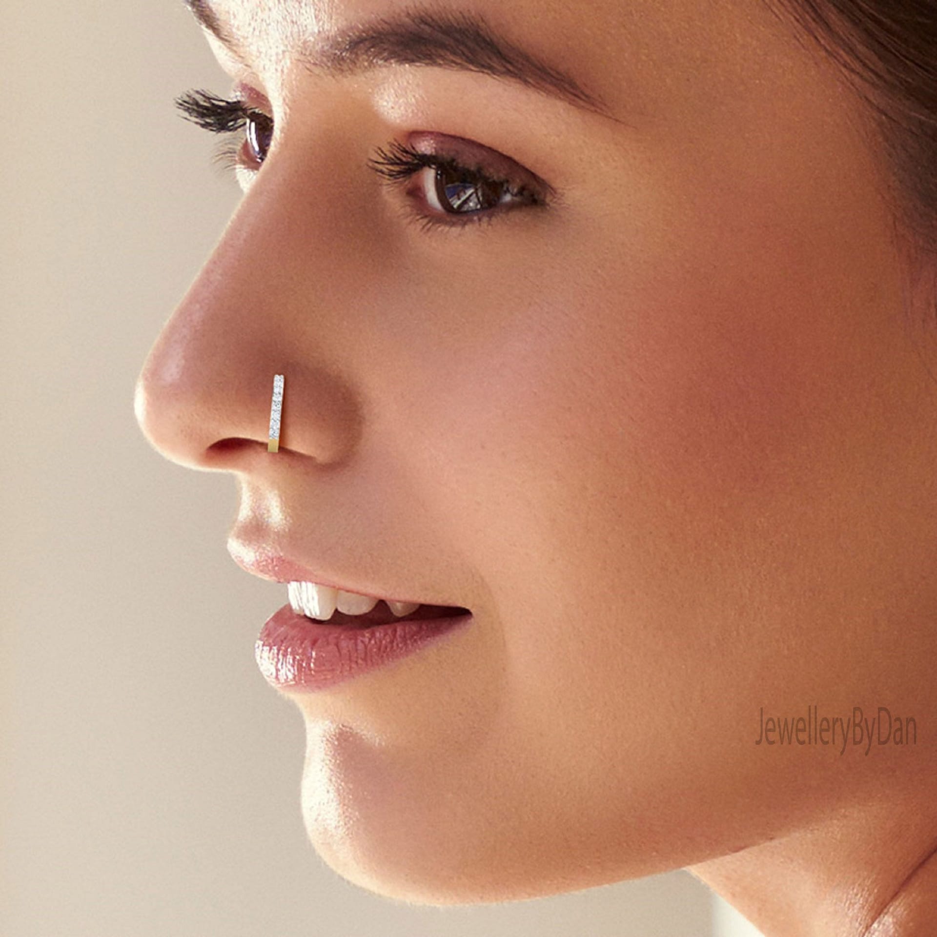 Nose Ring Diamond with Certified Diamonds | London Diamond Online