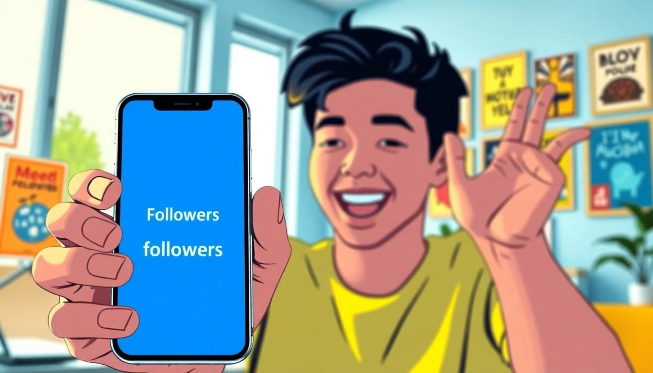 インスタグラムフォロワー購入の効果を示すスマートフォンの画面をくっきりと捉えた画像