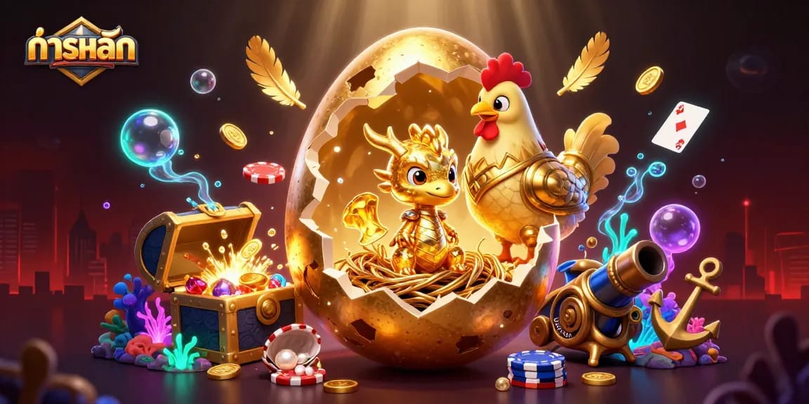 การคลิกเพื่อเล่นเกมสล็อตผ่านแม่ไก่ที่มีเกราะทองคำภายใต้น้ำ