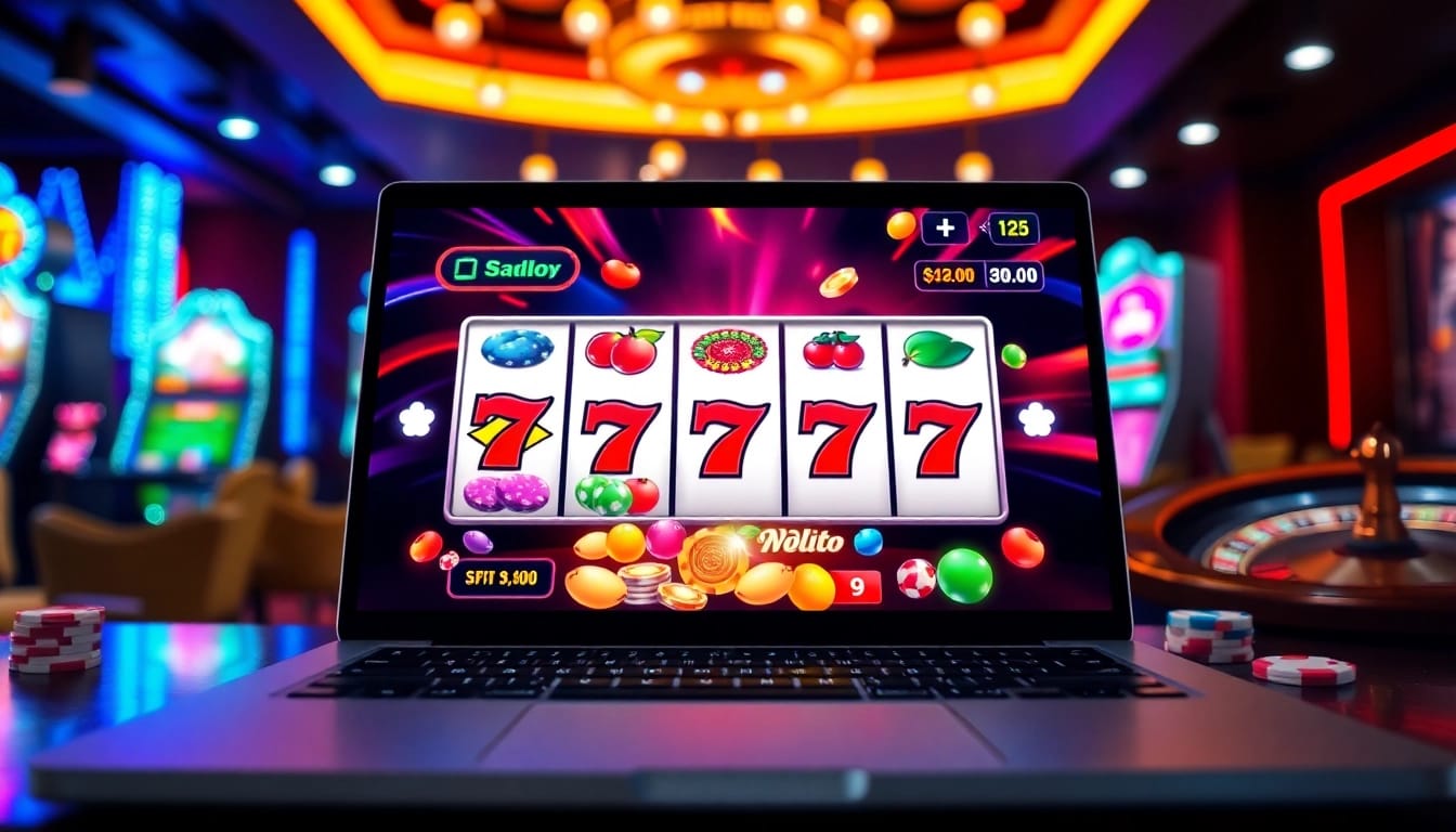 Engage in thrilling Online slots Uk gaming with vibrant visuals and lively atmosphere.