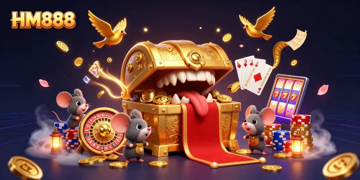 Engage in thrilling gameplay at HM888 with captivating 3D casino elements and vibrant visuals.