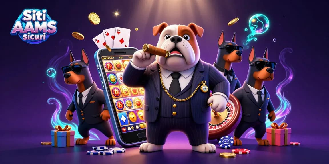 Sperimenta l'emozione con Siti non AAMS sicuri in una scena di casinò vibrante con personaggi 3D ed elementi di gioco dinamici.
