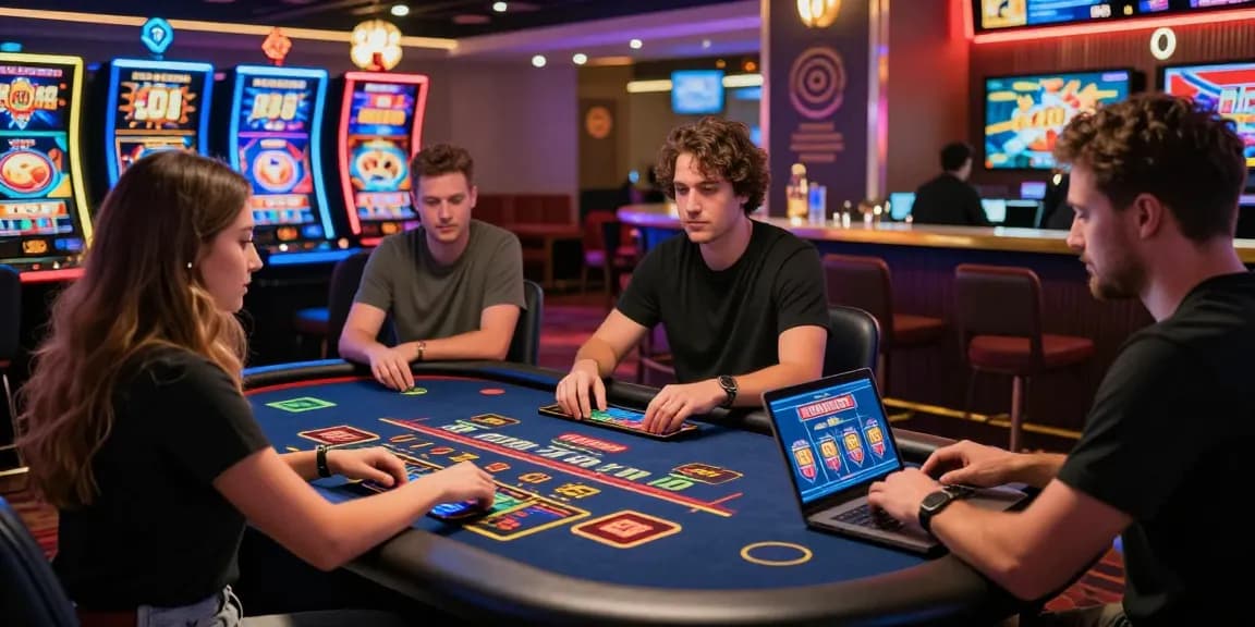 Players at https://thegbhouse.co.uk/ enjoying dynamic gaming experiences at a modern online casino.