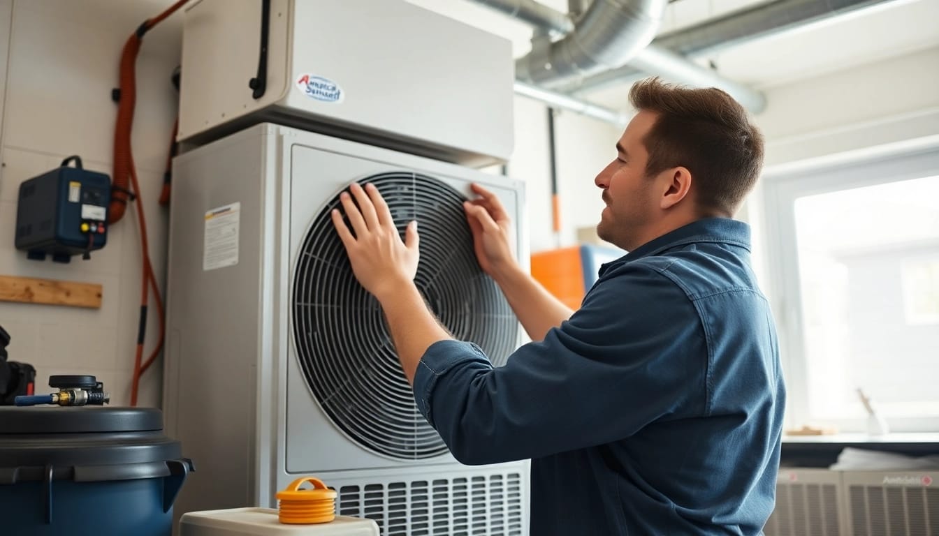 Install American Standard unit by skilled technician in a bright home environment.