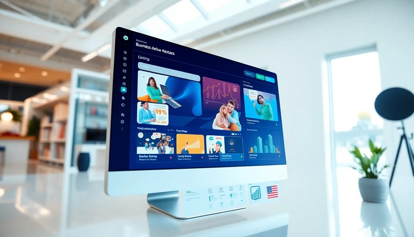 Showcase of BizTrader's online business marketplace with user-friendly features and listings.