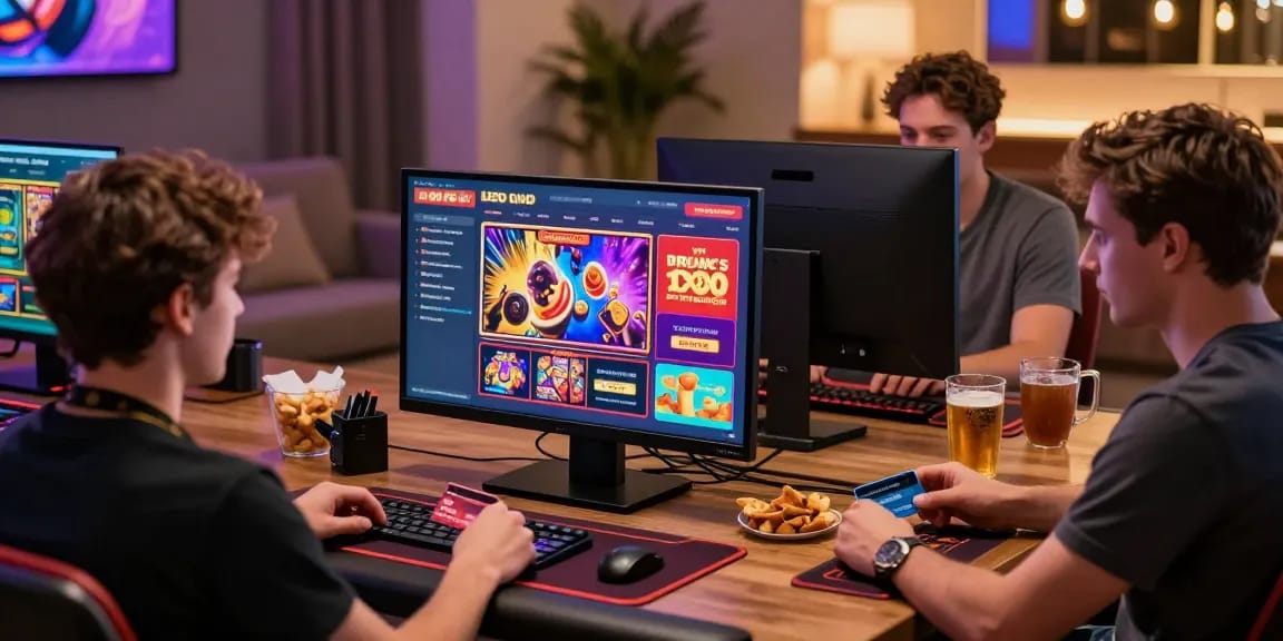 Players engaging with casinos that accept credit cards in an inviting online gaming environment.