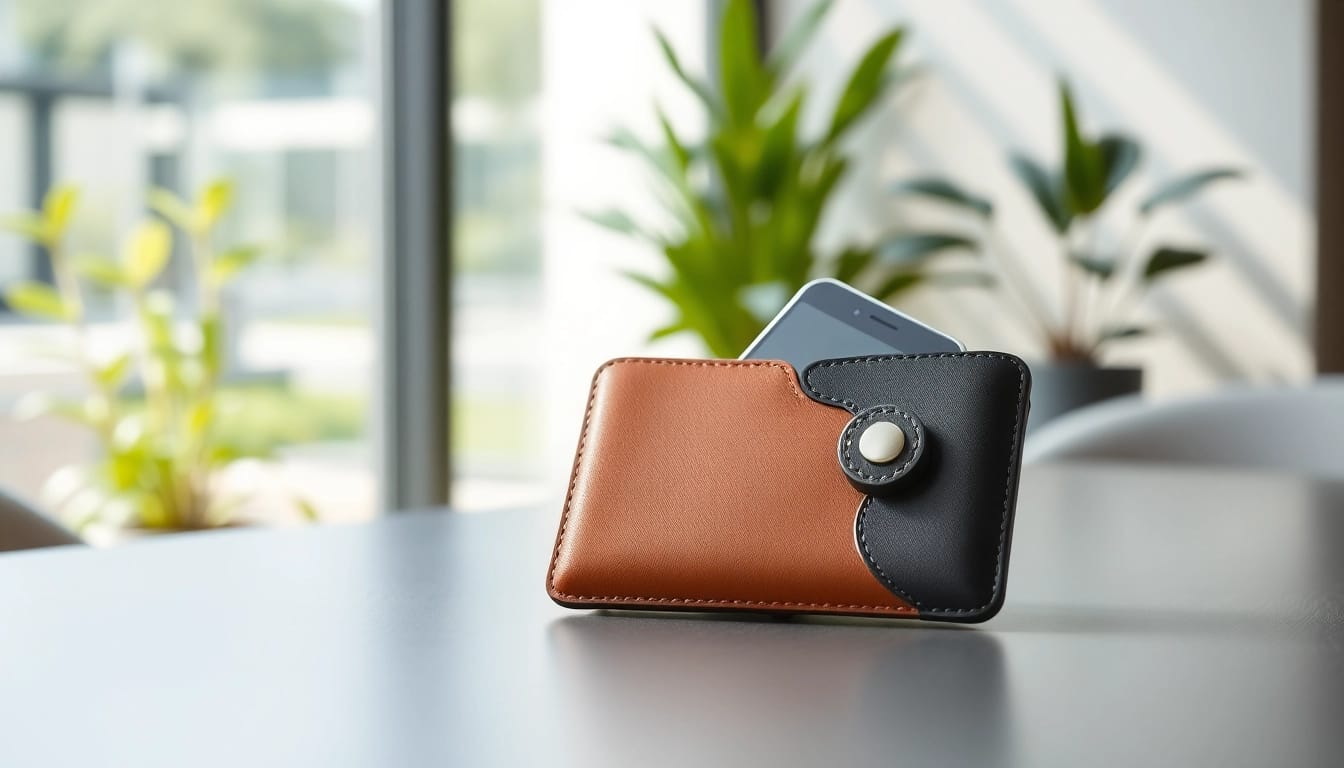 Handy Tasche abschließbar in stilvollem, modernem Design, die Sicherheit und Funktionalität bietet.