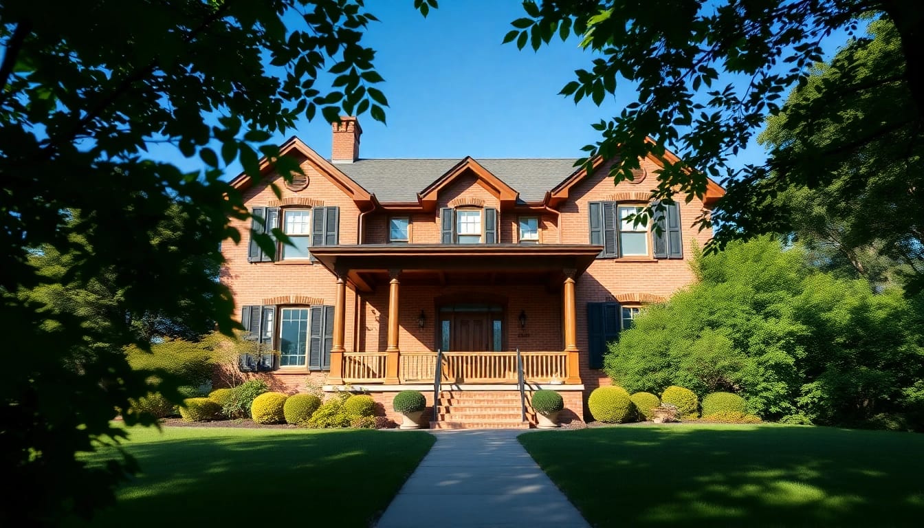 Explore a colonial home build featuring elegant architecture and lush surroundings for a charming look.
