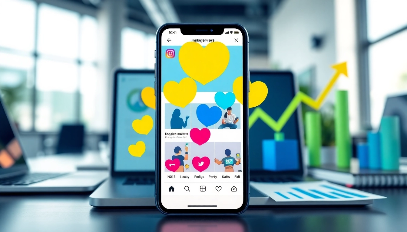 instagram フォロワー 購入での効果的なマーケティングコンセプトを示すイラスト