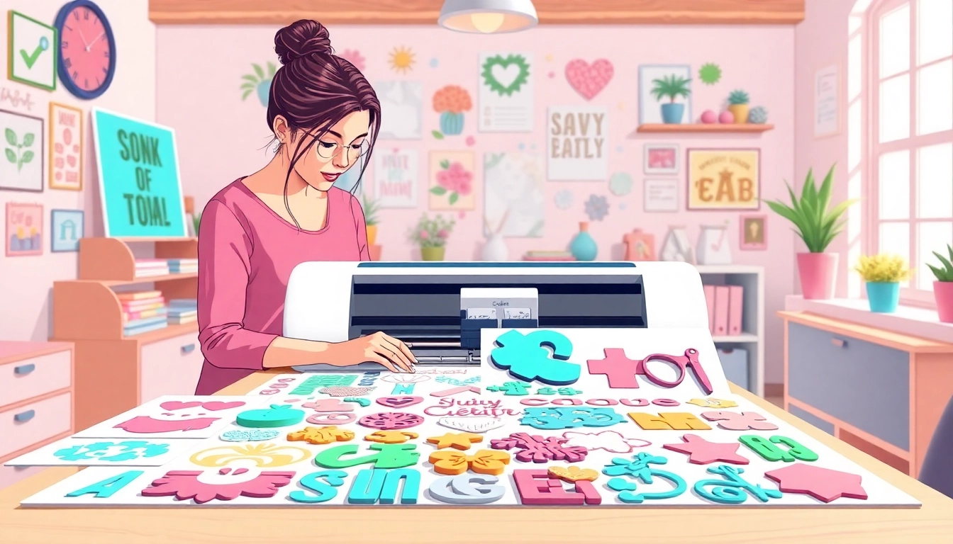 Craft unique projects with SVG cut files free download displayed in a vibrant workspace.