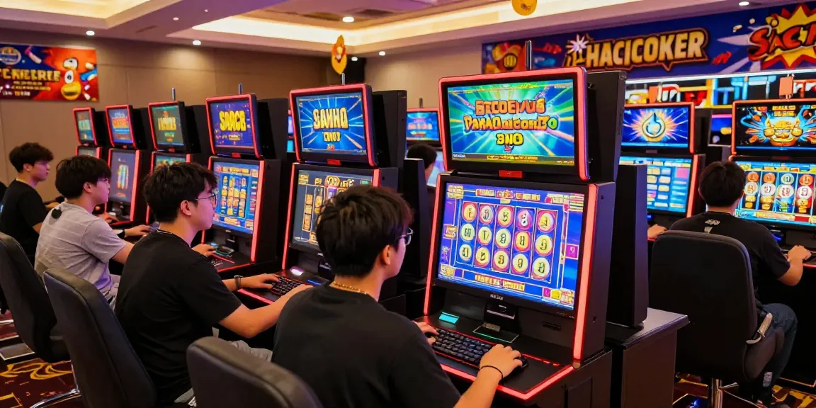 Engaged players enjoying slot gacor games in a modern online casino setting.