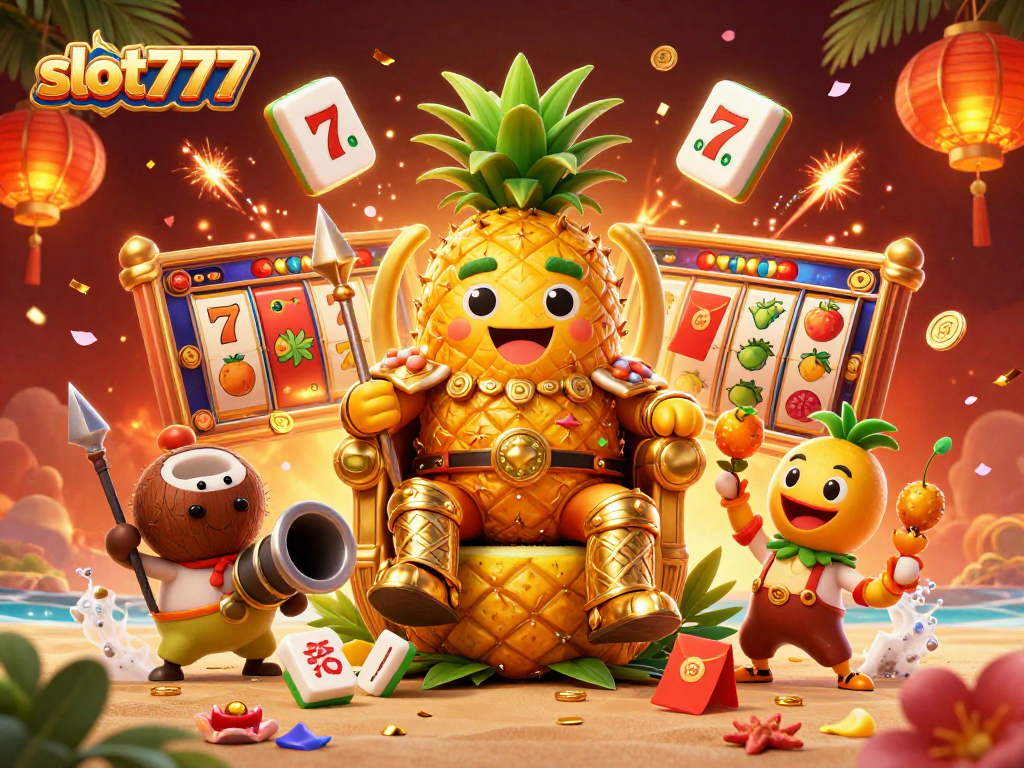 Engage with the excitement of slot777 as golden symbols and lively characters create a vibrant casino atmosphere.