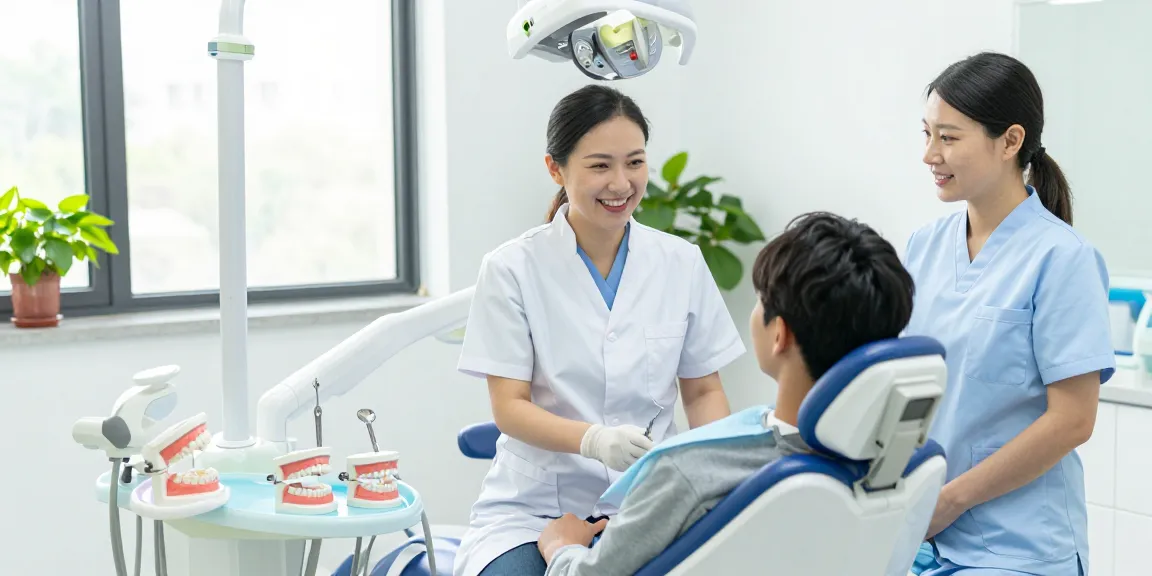 Visit a dentist in a bright, modern clinic for a comfortable experience.
