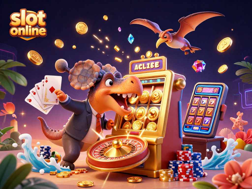 Engage with slot online excitement as a pachycephalosaurus wins a jackpot!