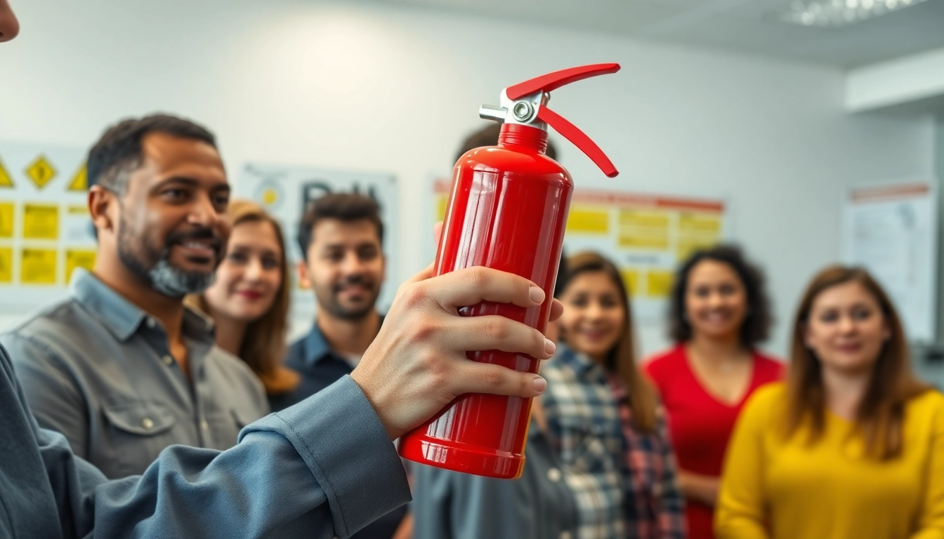 Learn to use a pass fire extinguisher effectively in a training session.