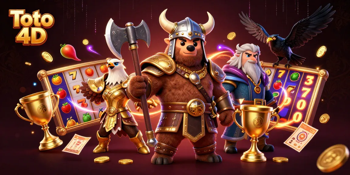 Toto 4D energizes slot gaming with a Viking bear, Valkyrie eagle, and thrilling elements.