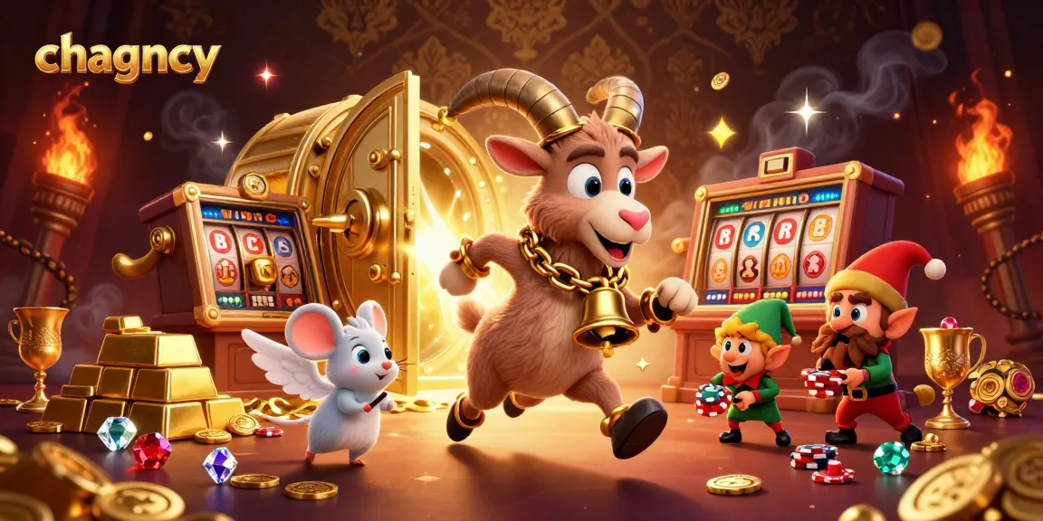 Engage in the festive horror of an ultra-detailed casino scene where chagency's Krampus and friends play slots.