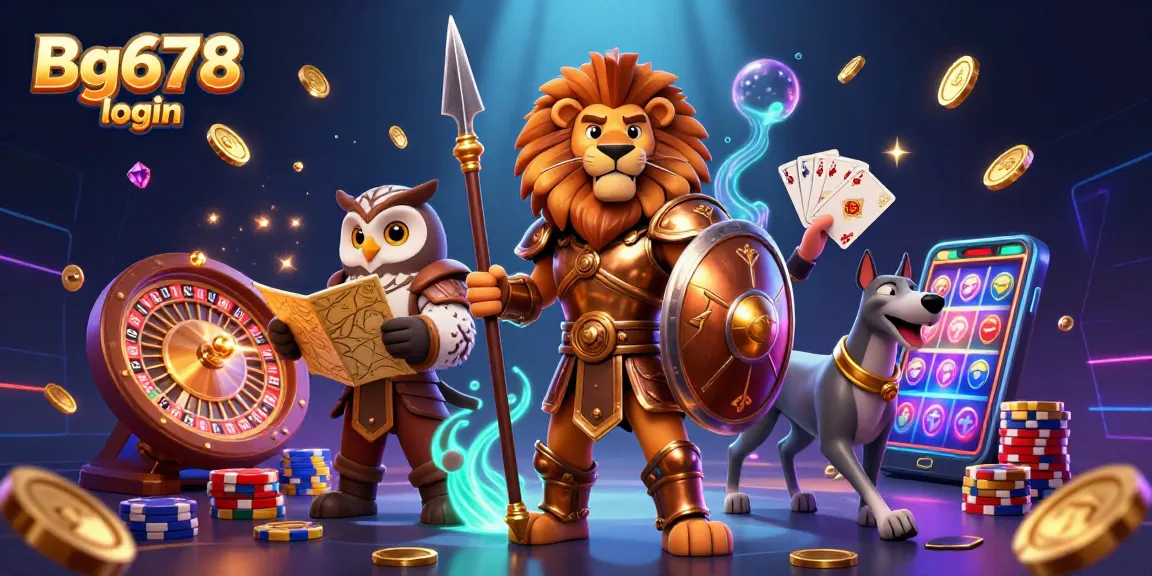 Engage with Bg678 login for exciting gaming adventures filled with golden coins and vibrant casino elements.