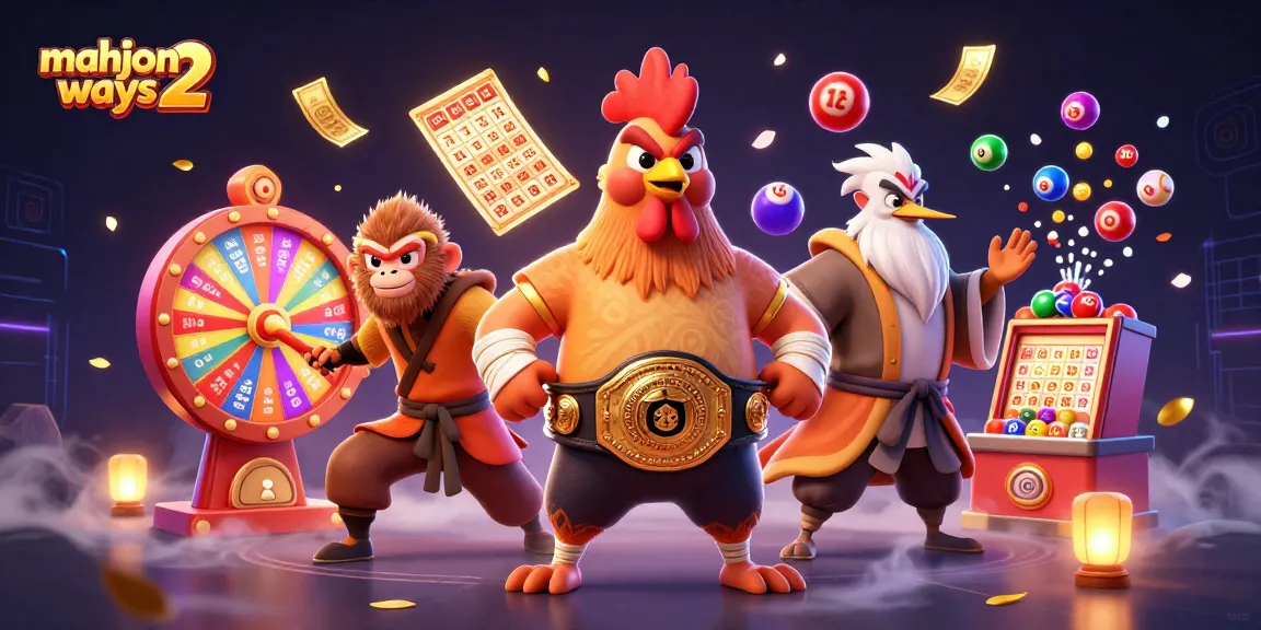 Experience the excitement of mahjong ways 2 with vibrant characters and dynamic casino elements in this immersive illustration.