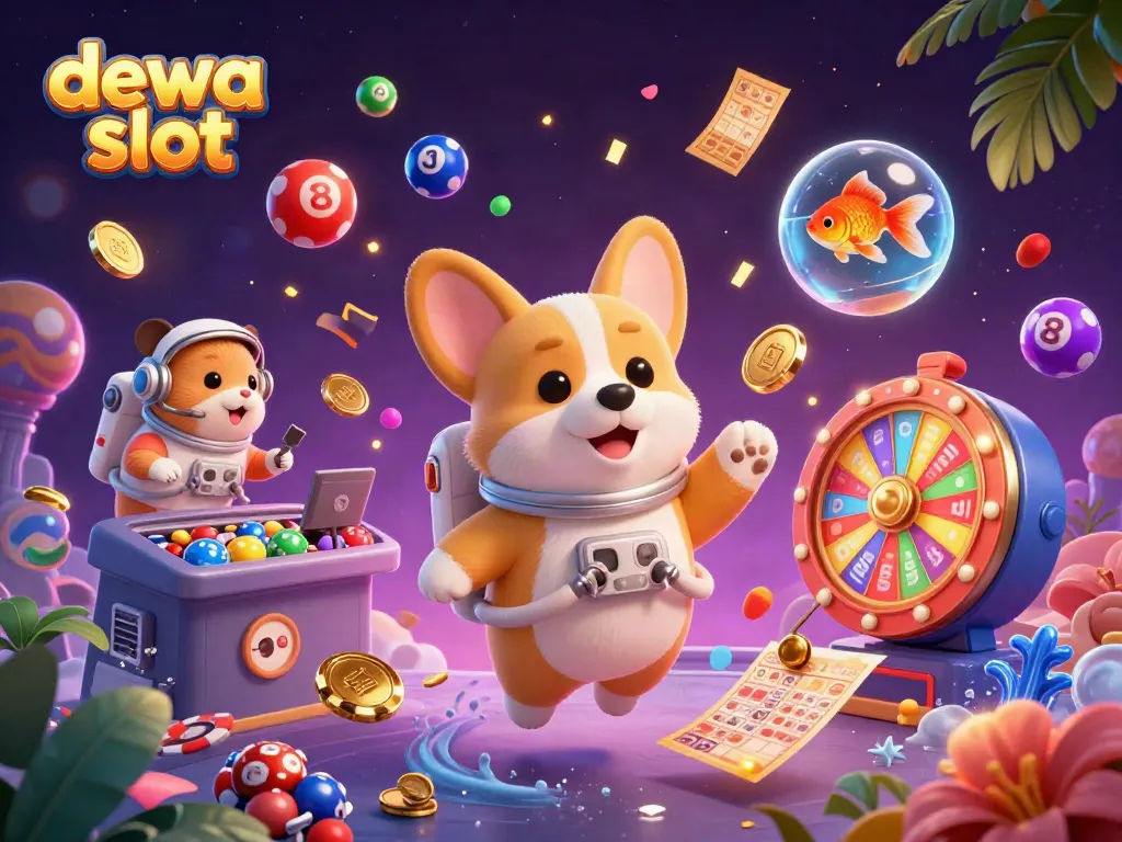 Menggoda pemain dengan keseruan "dewa slot" di kasino luar angkasa yang ceria.