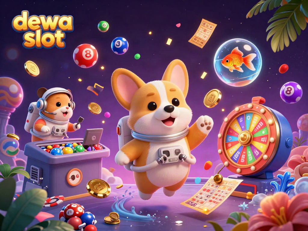Menggoda pemain dengan keseruan "dewa slot" di kasino luar angkasa yang ceria.