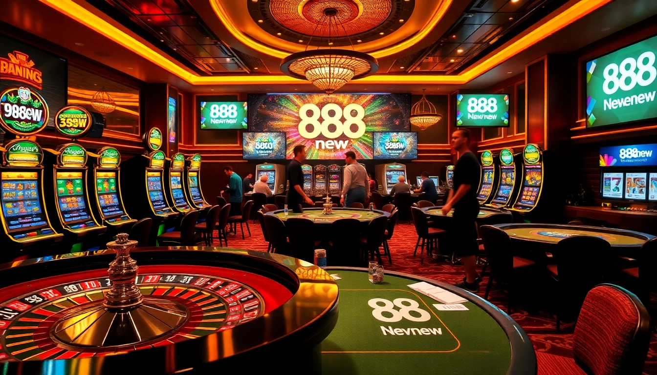 Experience thrilling gameplay at 888new, with vibrant casino elements and high-stakes excitement.