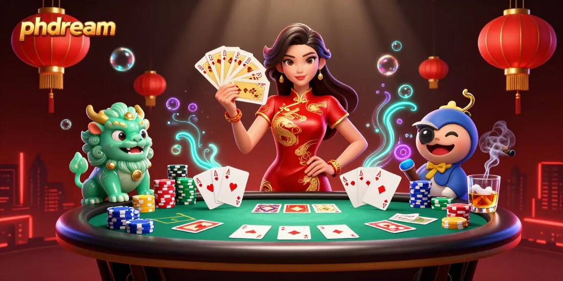 Engage in thrilling gameplay at phdream with a vibrant scene of poker action.
