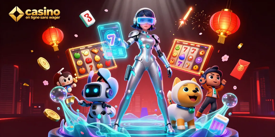 Découvrez un gameplay palpitant avec casino en ligne sans wager dans cette illustration numérique vibrante.
