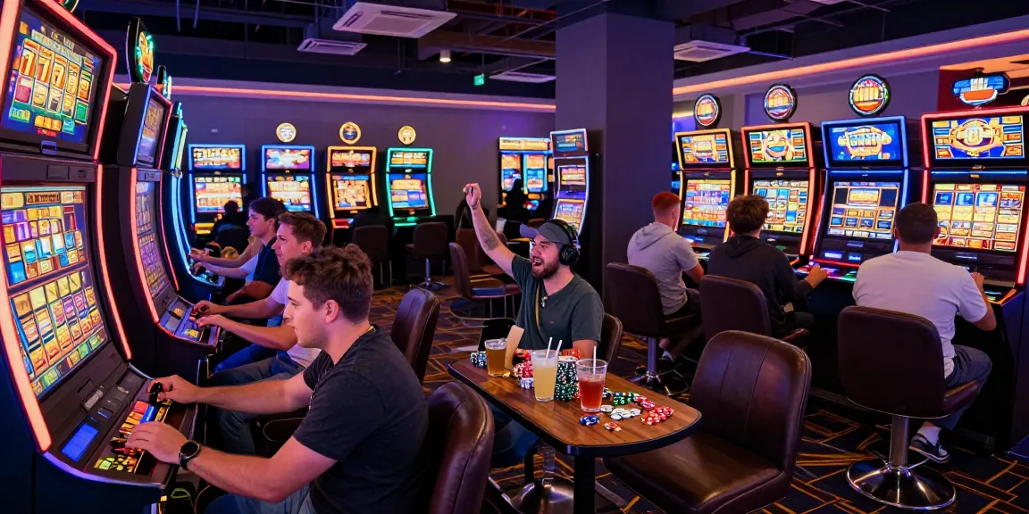 Exciting gaming environment with players enjoying slot777 machines in a vibrant casino atmosphere.
