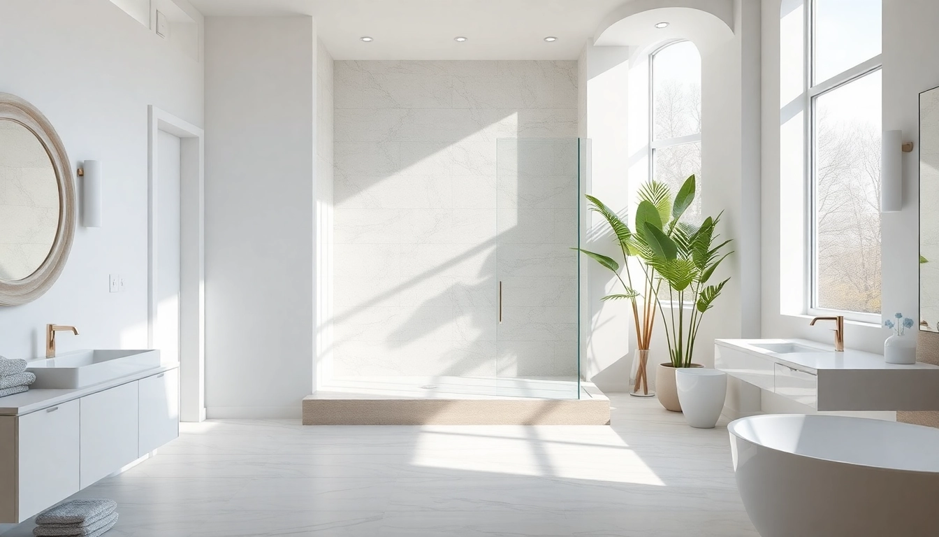 Experience elegant showers Australia with a stunning modern bathroom featuring a sleek walk-in shower.