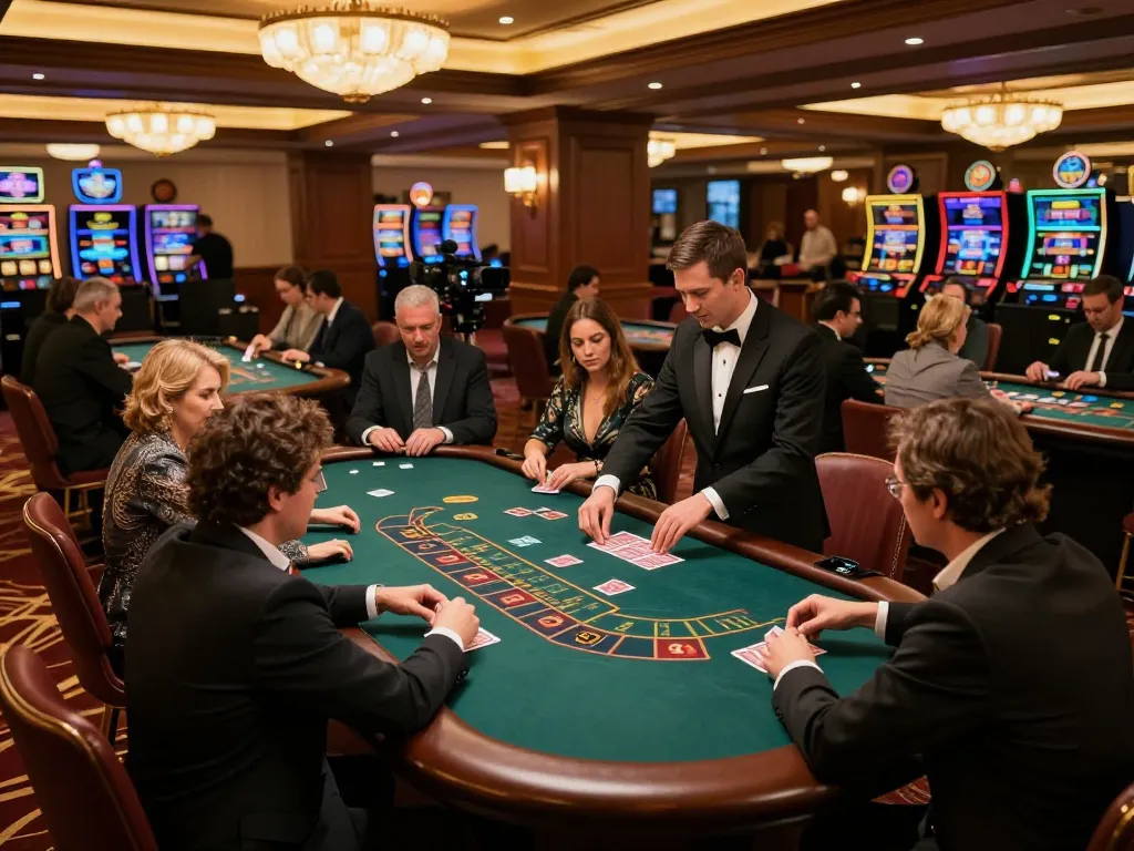Experience thrilling baccarat gameplay at LC88's live casino with professional dealers and engaging players.
