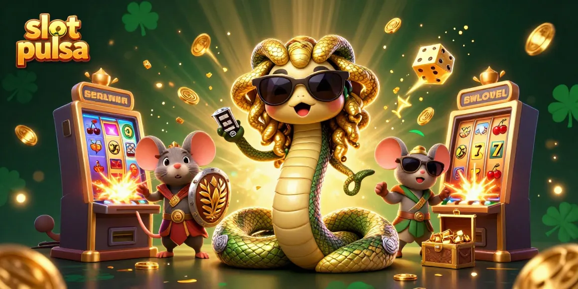 Slot pulsa: Menangkan jackpot besar di mesin slot dengan karakter Medusa yang menyenangkan dan pertempuran seorang pejuang.