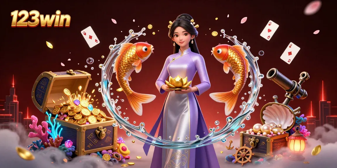 Win big at 123win with stunning casino visuals featuring games, gold, and a captivating design.