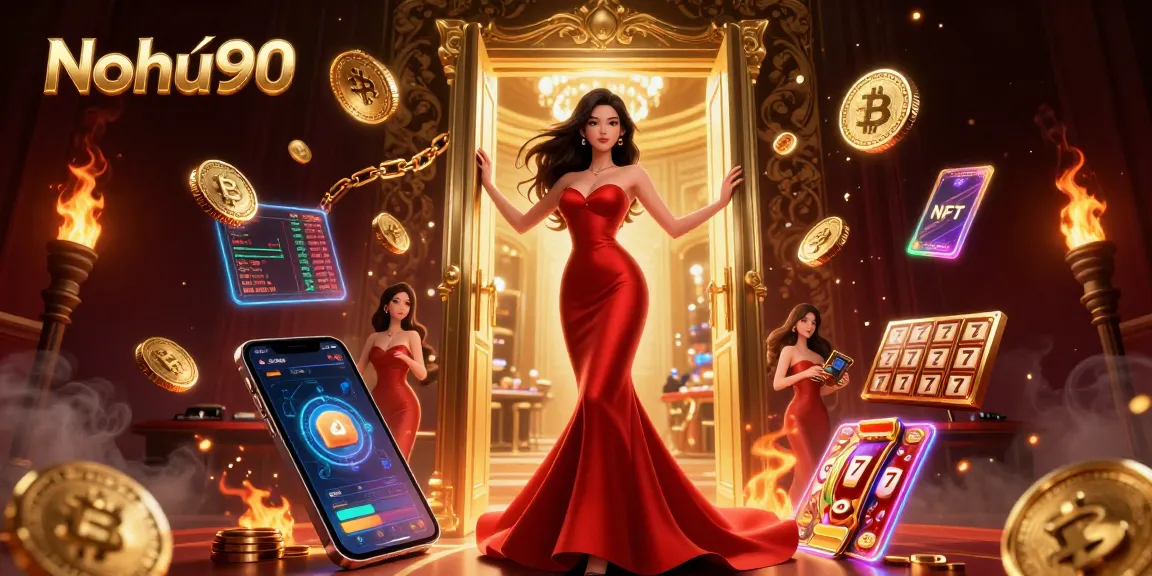 Experience jackpot thrills at Nohu90 with a stunning casino scene featuring rich visuals and vibrant energy.