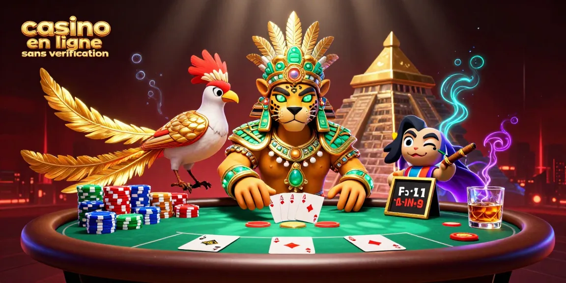 Jouez dans un casino en ligne sans vérification avec cette illustration captivante et authentique.