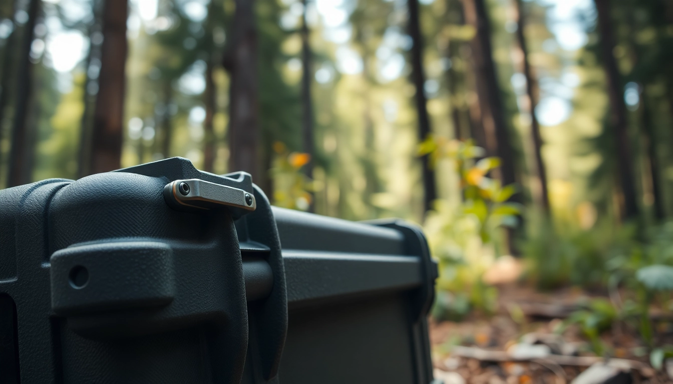 Secure your equipment with a durable pelican rifle case in a rugged outdoor setting.
