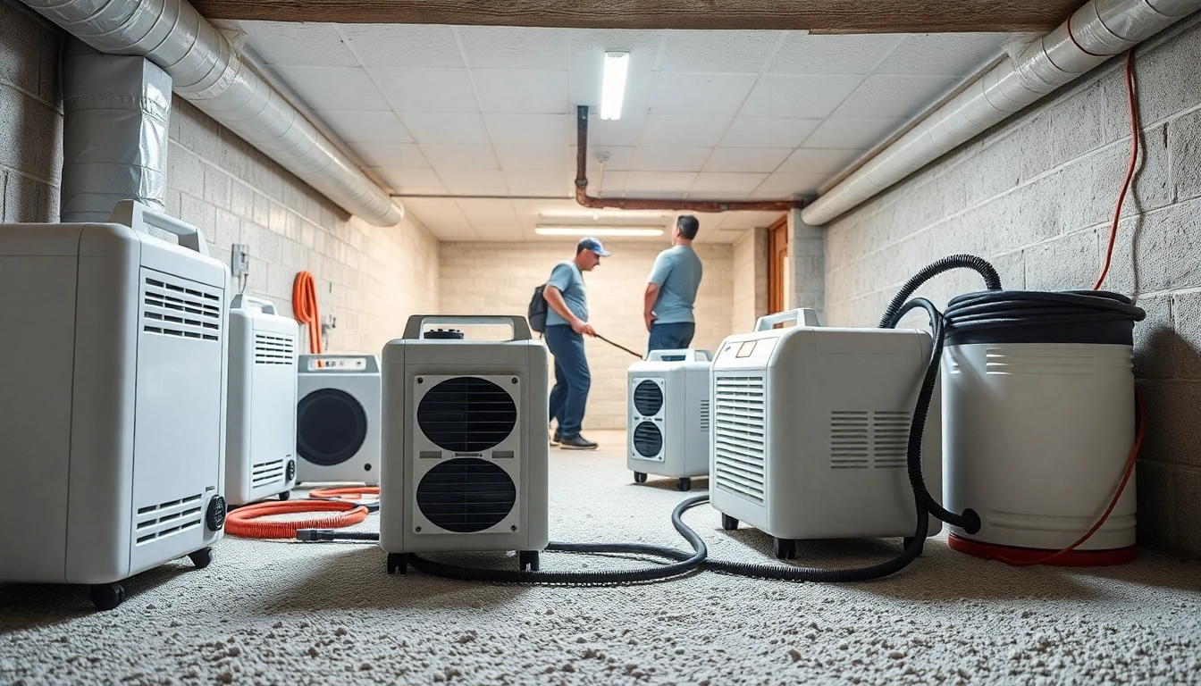 Crawl Space Restoration activities showcasing technicians addressing moisture problems effectively.