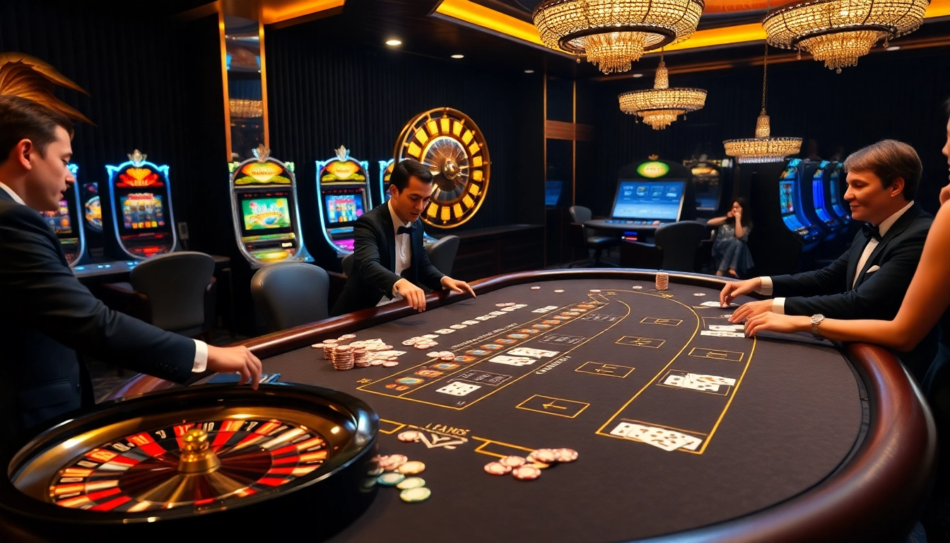 Profiter d'un jeu palpitant au meilleur casino en ligne avec des tables de roulette et de blackjack vibrantes.